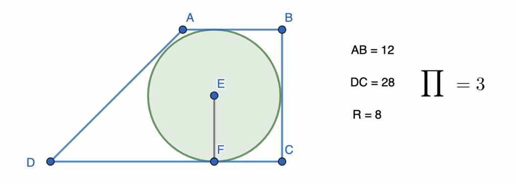 חישוב שטח טרפז ישר זווית - שאלה 5 - למתקדמים